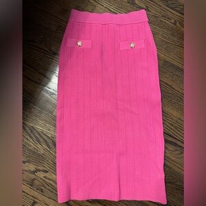 Gorgeous hot pink endless rose pencil skirt!